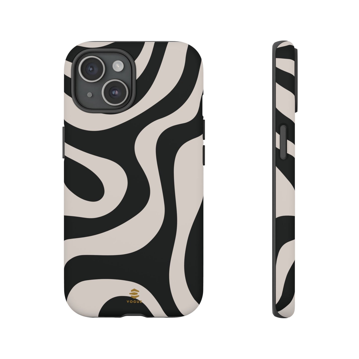 Black Swirl iPhone Tough Case