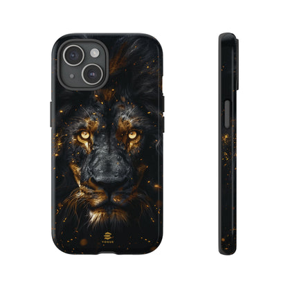 Funda para iPhone con diseño de león negro