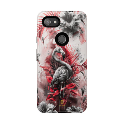 Flamingo Tropical Design Tough Phone Case Pixel