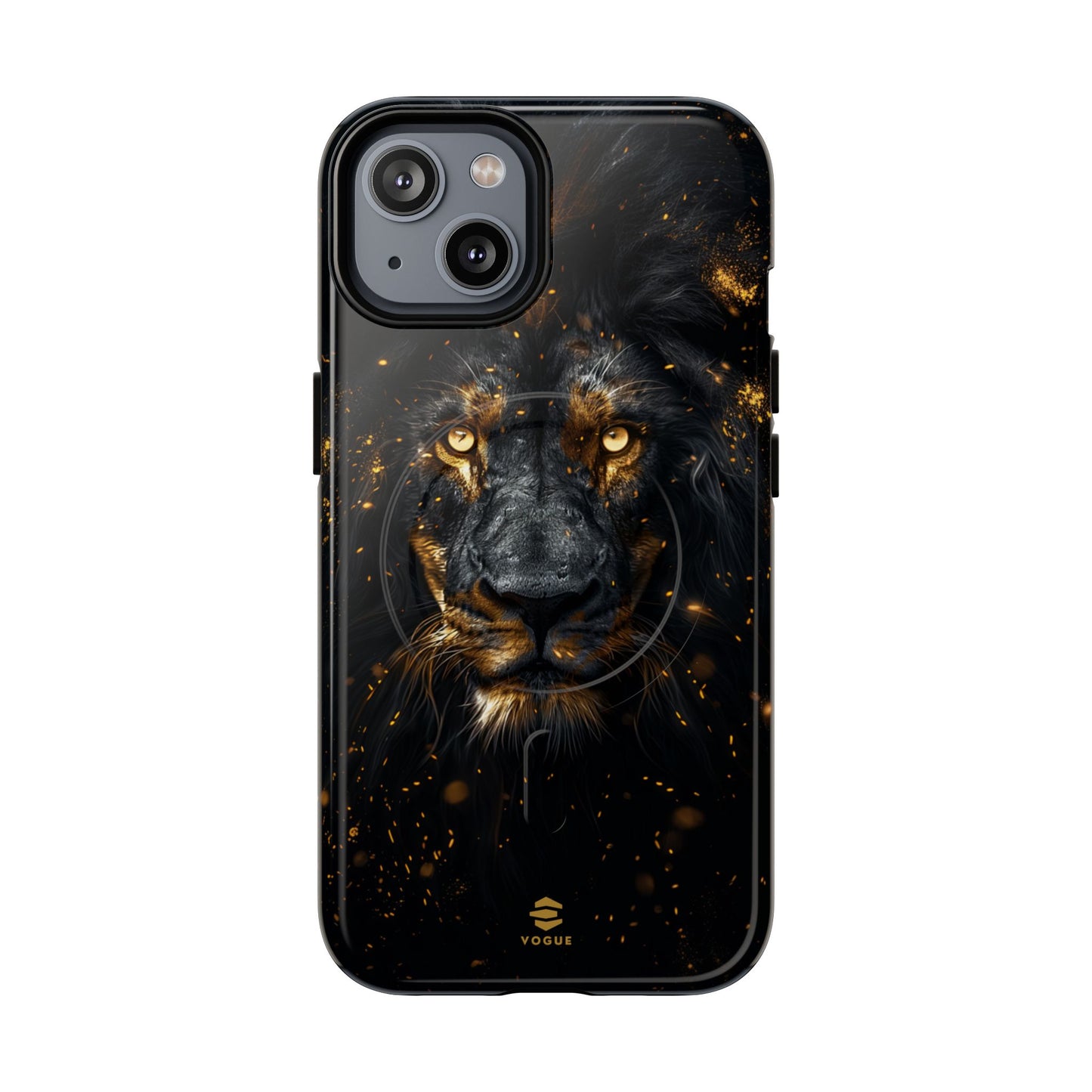 Black Lion Art for MagSafe iPhone Phone Case