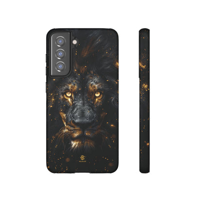 Funda para Samsung con diseño de león negro