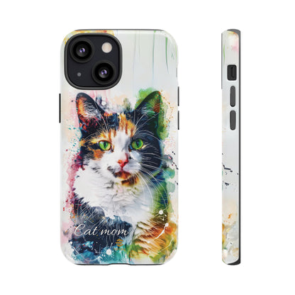 Custom Cat Mom iPhone Tough Case