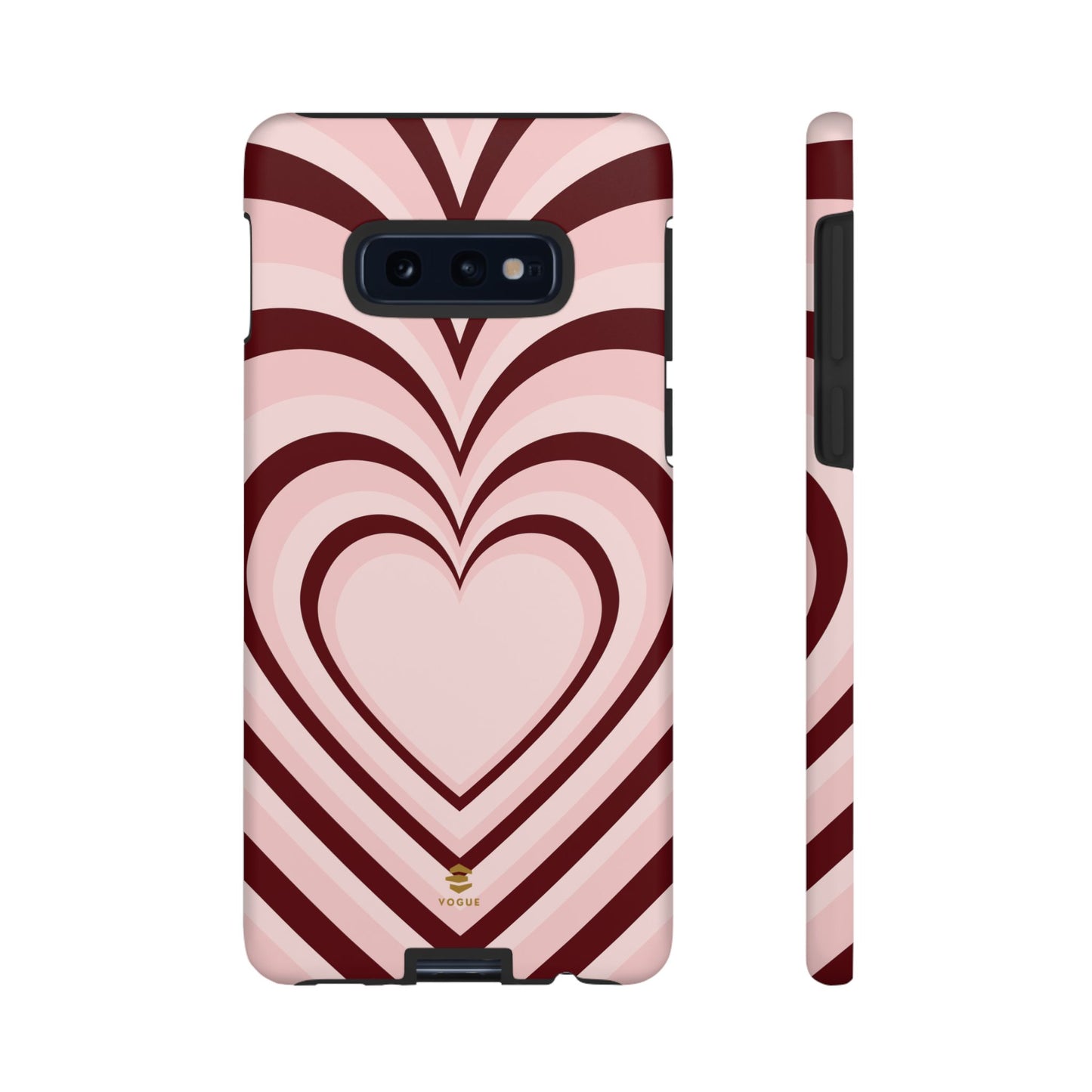 Burgundy Hearts Design - Phone Case, Love, Valentine's Day Gift for Her Samsung Galaxy