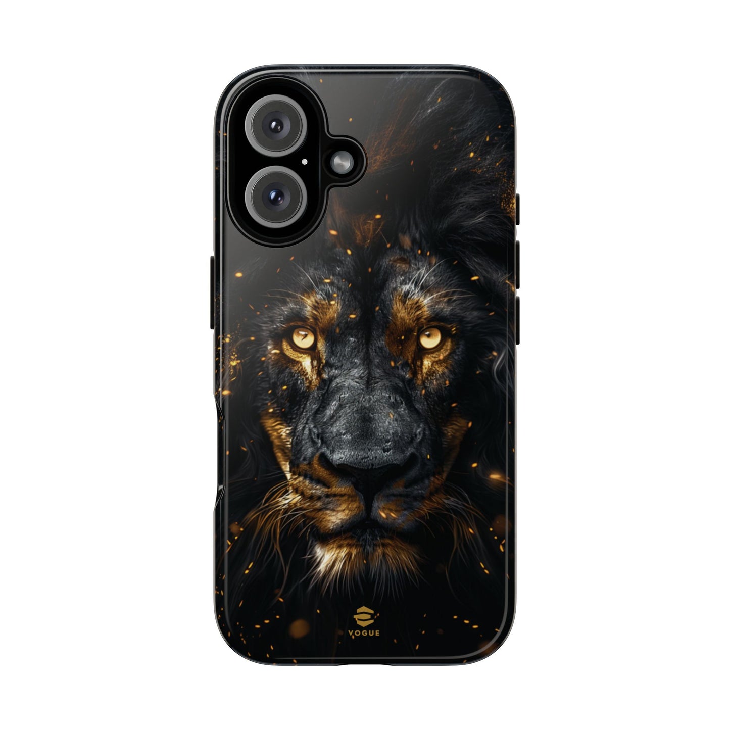 Funda para iPhone con diseño de león negro