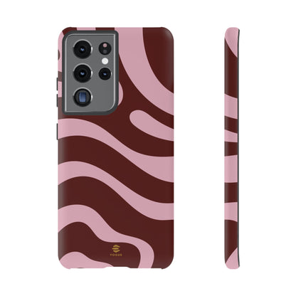 Maroon Ripple Samsung Galaxy Case