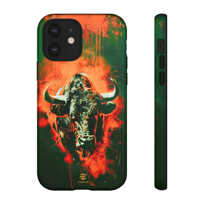 Green Bull Art iPhone Tough Case