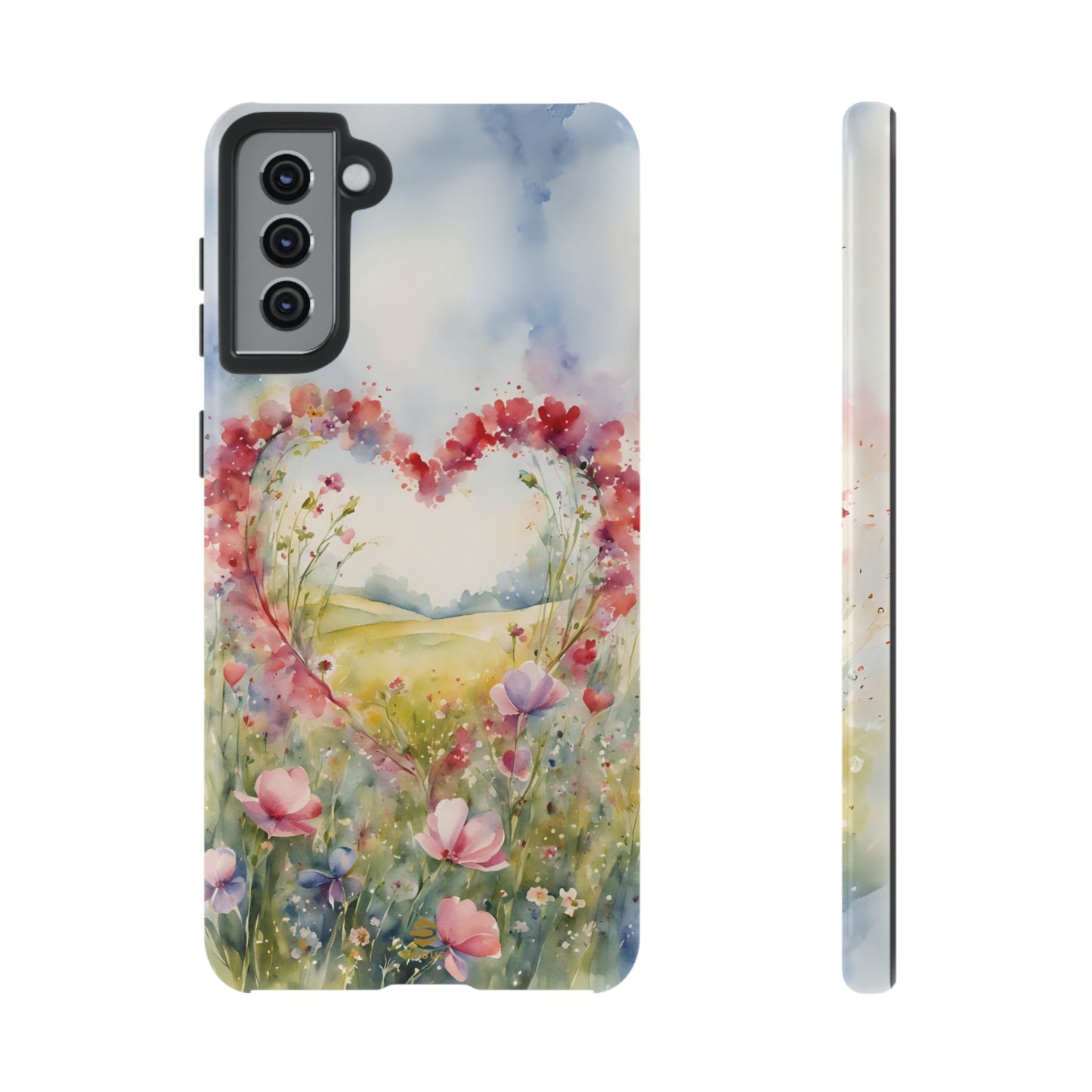 Flower heart Tough Phone Case for Samsung