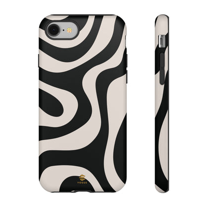 Black Swirl iPhone Tough Case