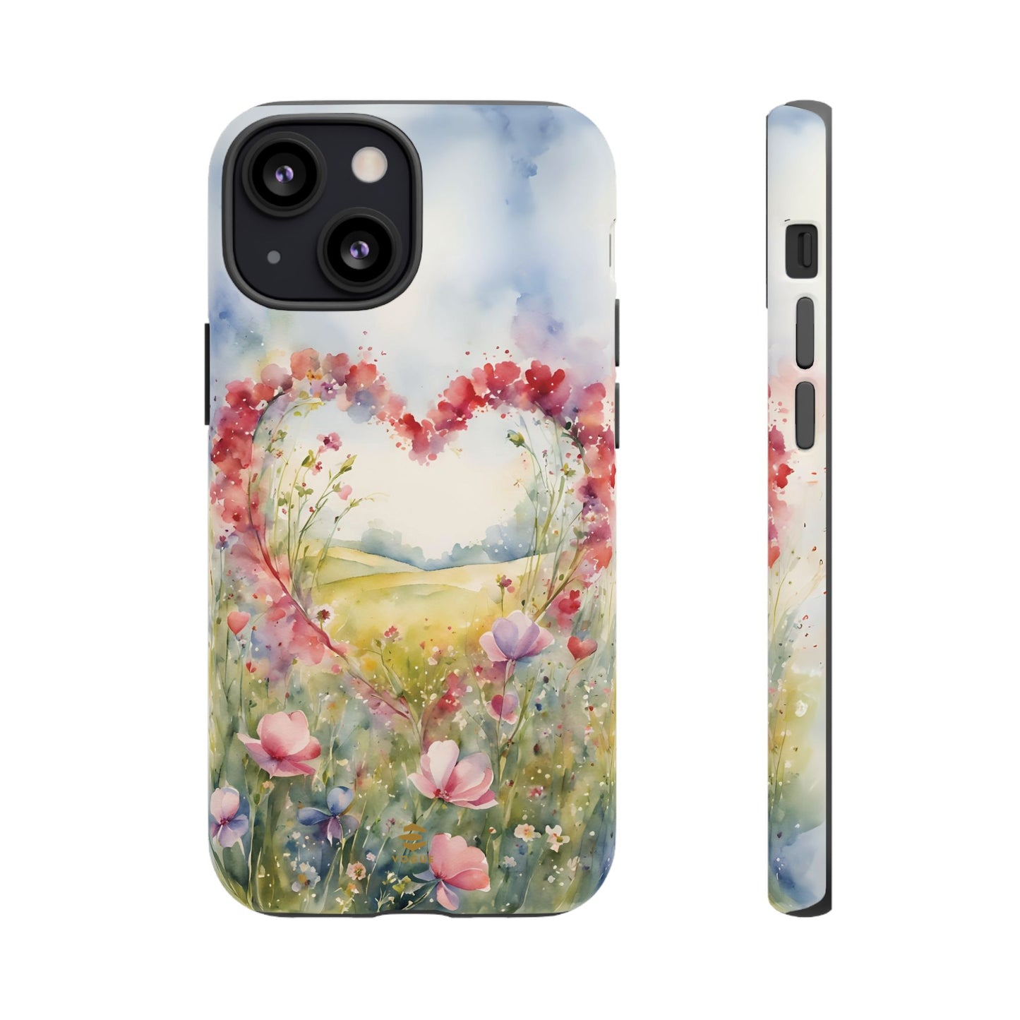 Flower heart iPhone Tough Case