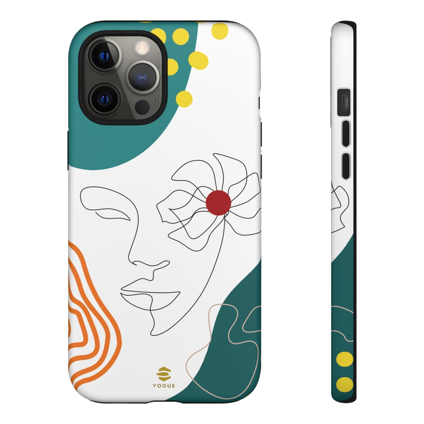 Women Face Line Art Phone Case iPhone