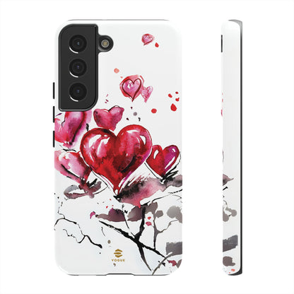 Abstract Hearts Art - Samsung  Phone Case, Love, Valentine's Day Gift for Her Protective tough cover