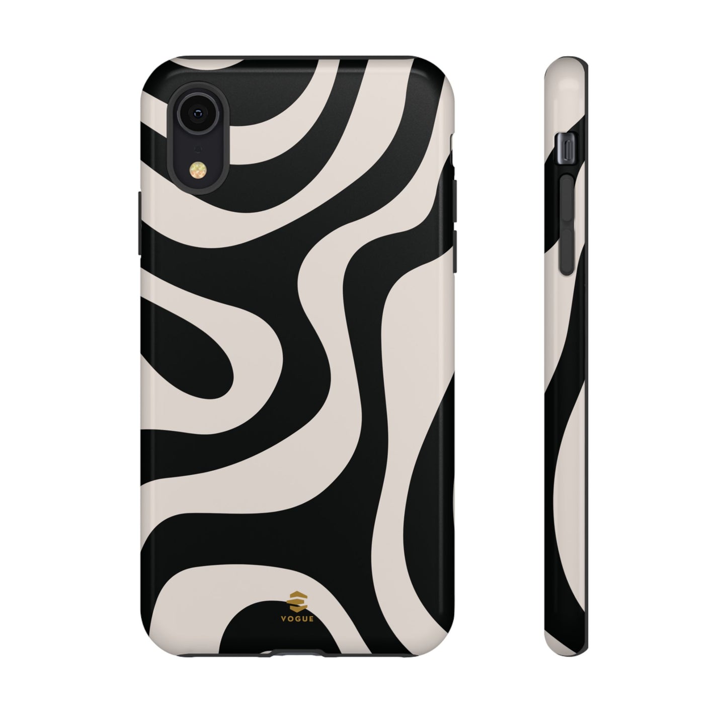 Black Swirl iPhone Tough Case