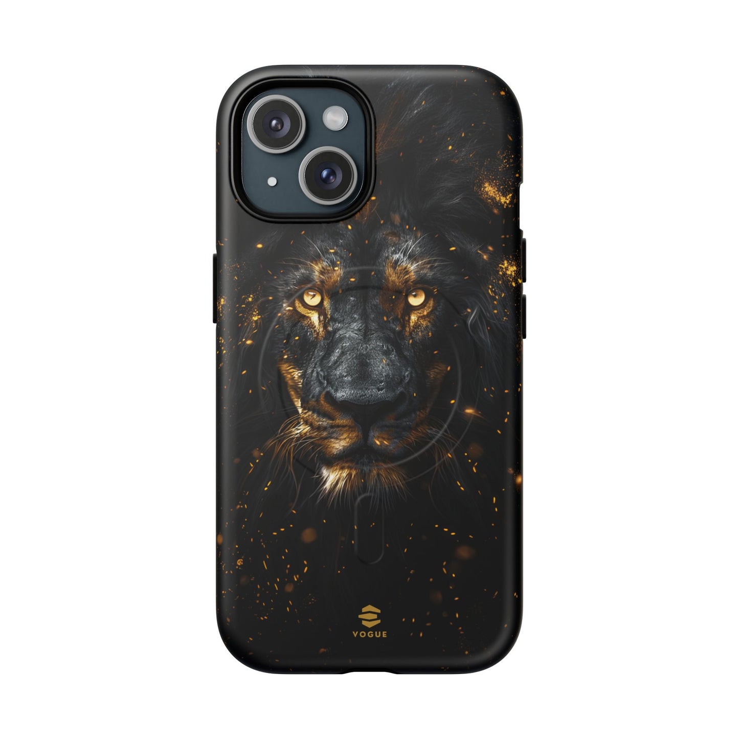 Black Lion Art for MagSafe iPhone Phone Case