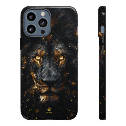 Funda para iPhone con diseño de león negro