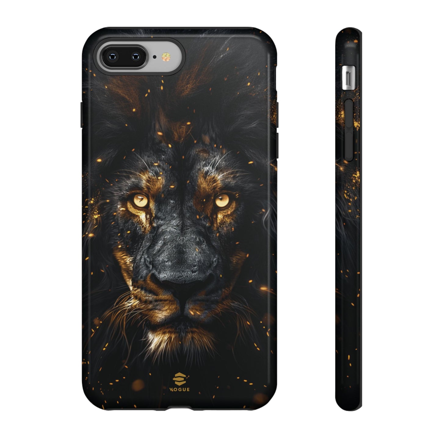 Funda para iPhone con diseño de león negro