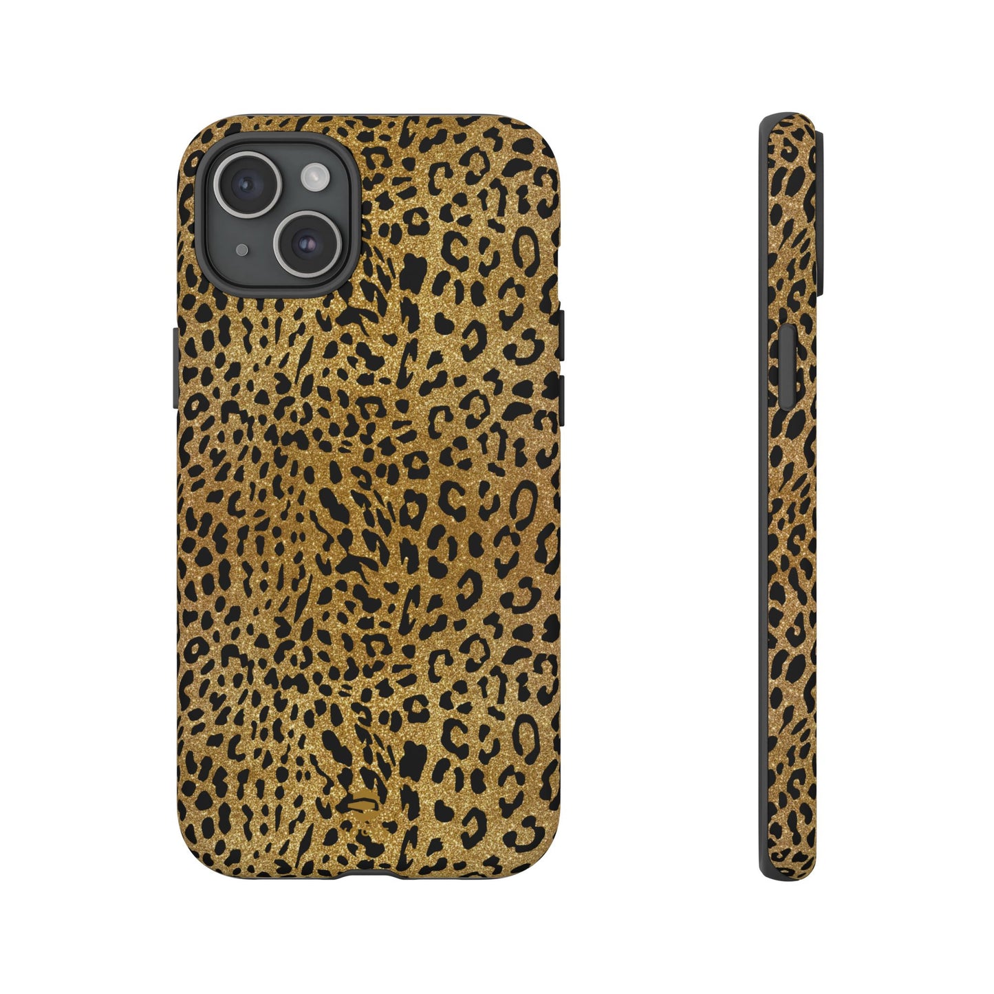 iPhone-Hülle mit goldenem Leopardenmuster