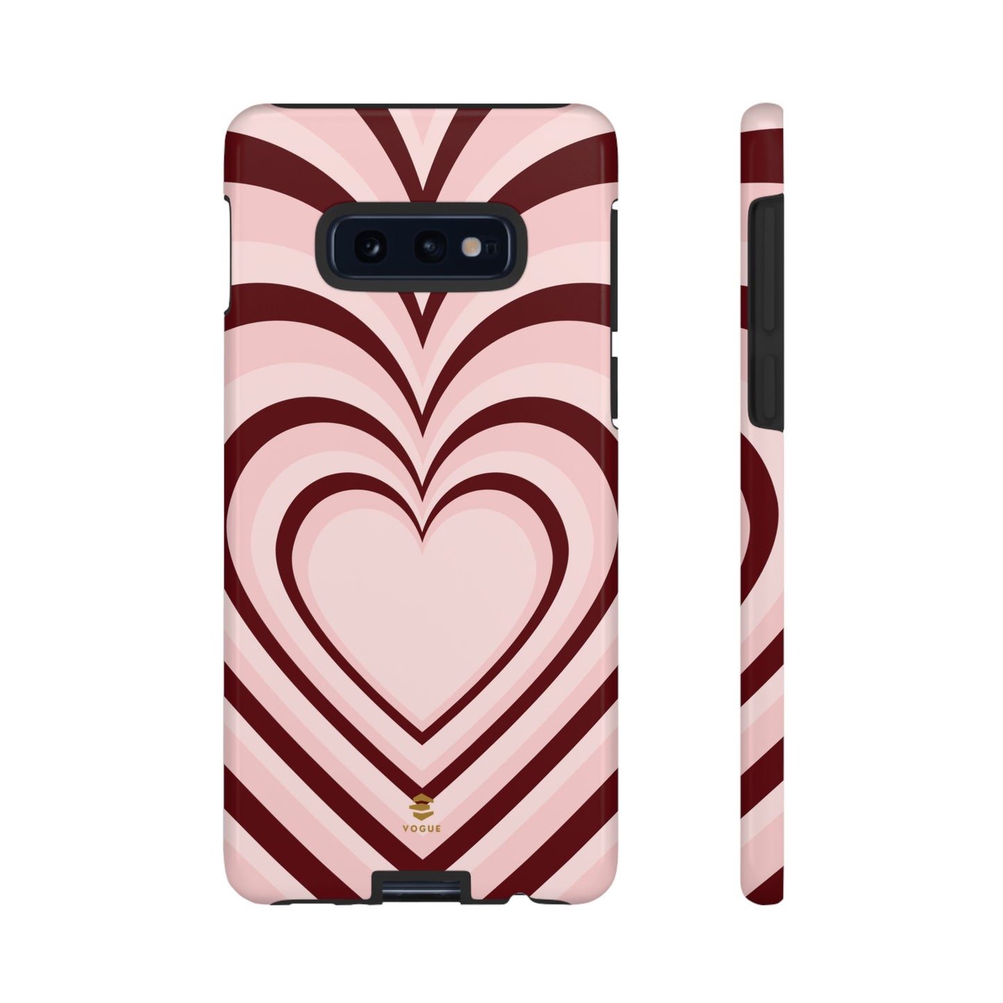 Burgundy Hearts Design - Phone Case, Love, Valentine's Day Gift for Her Samsung Galaxy