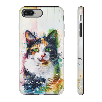 Custom Cat Mom iPhone Tough Case