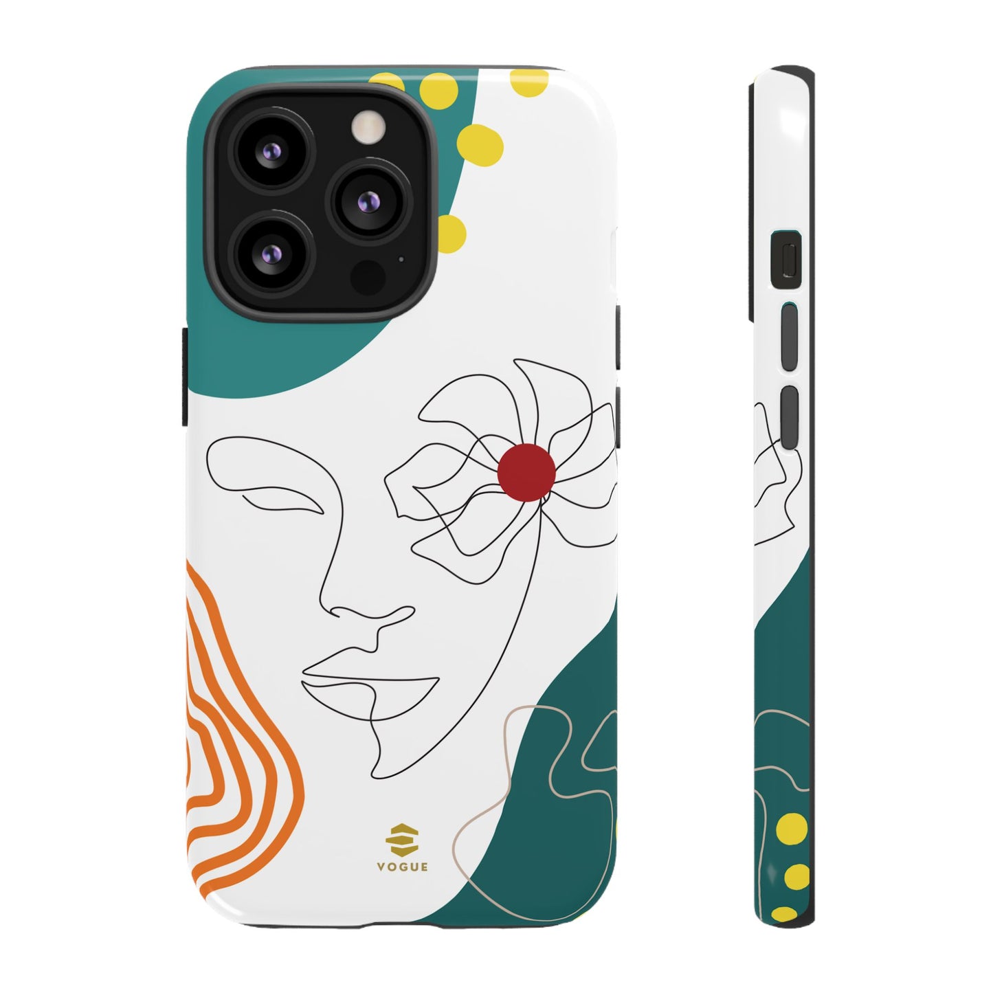 Women Face Line Art Phone Case iPhone