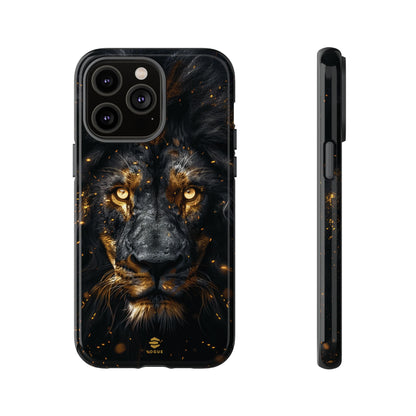 Funda para iPhone con diseño de león negro