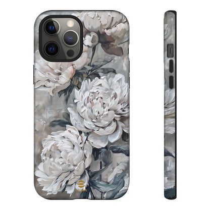 Funda para iPhone con pintura de peonías