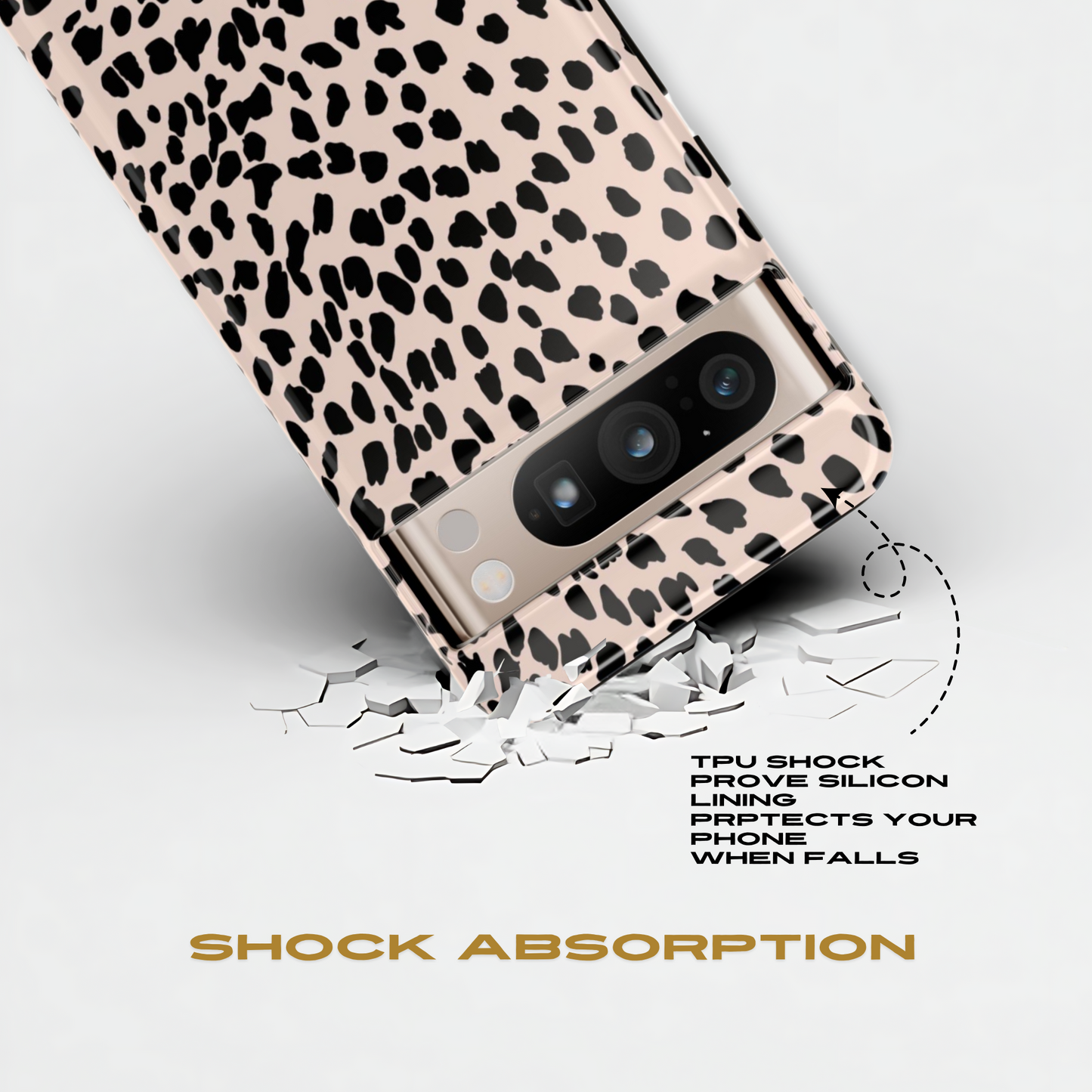 Funda para Google con estampado animal nude