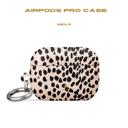 AirPod-Hüllen mit Animalprint in Nude