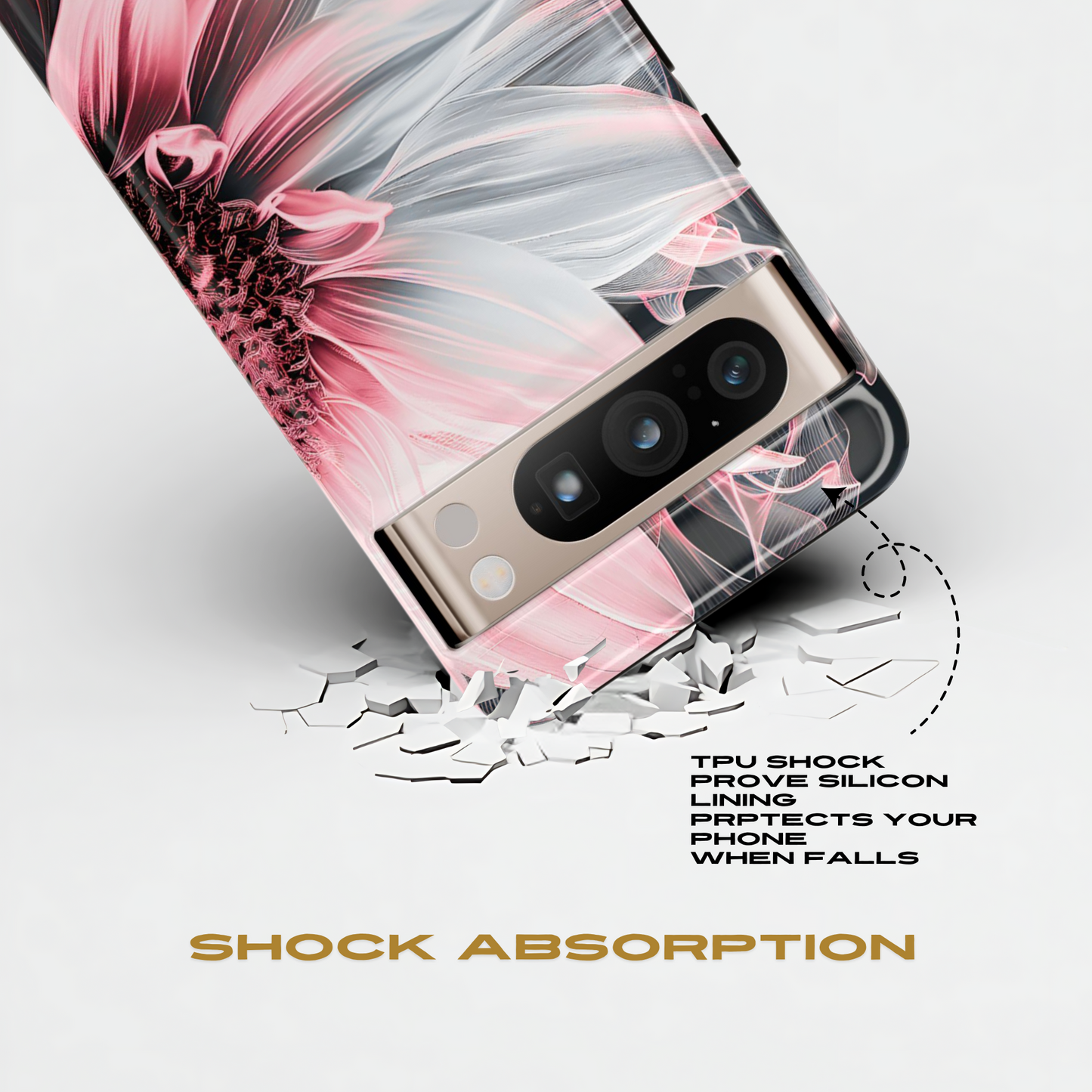 Pink Sunflower Google Pixel Tough Case