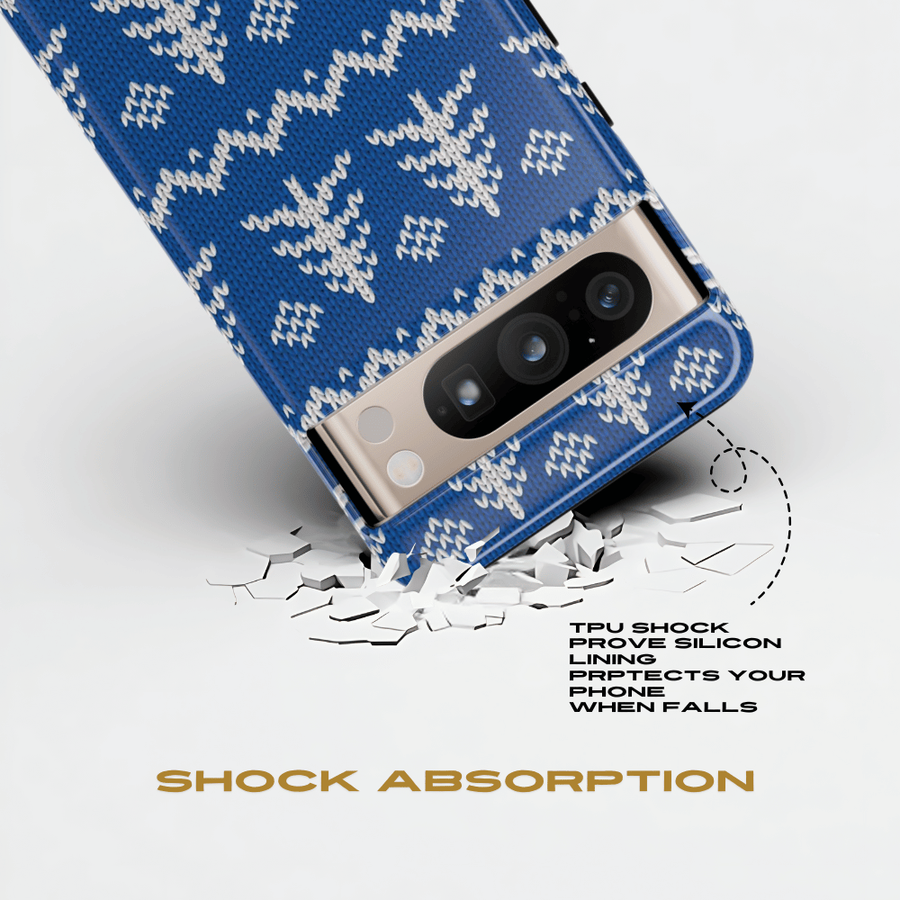 Blue Xmas Google Pixel Case