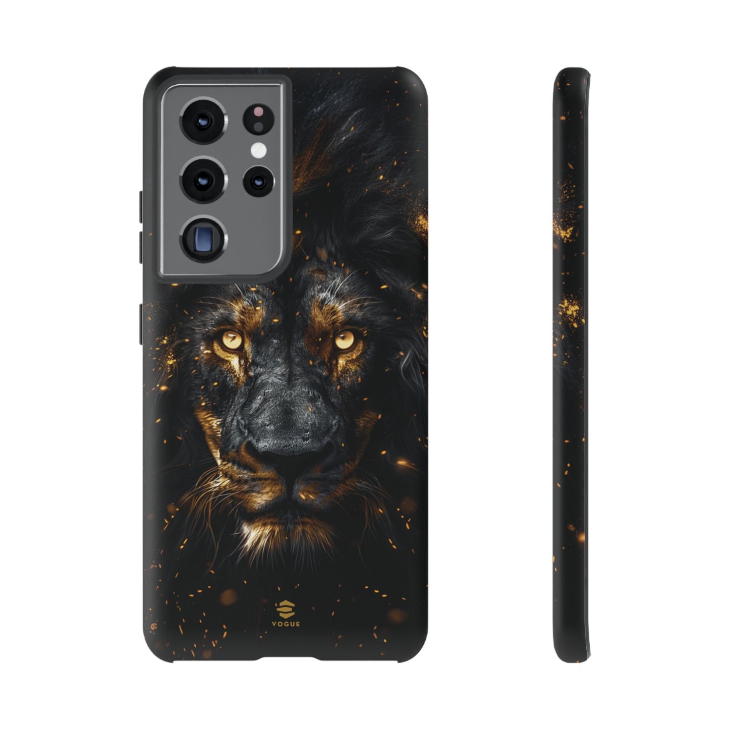 Funda para Samsung con diseño de león negro