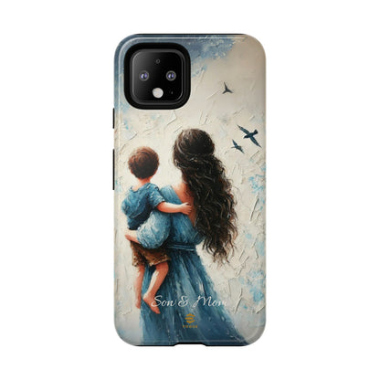 Custom Son & Mom Google Pixel Tough Phone Case