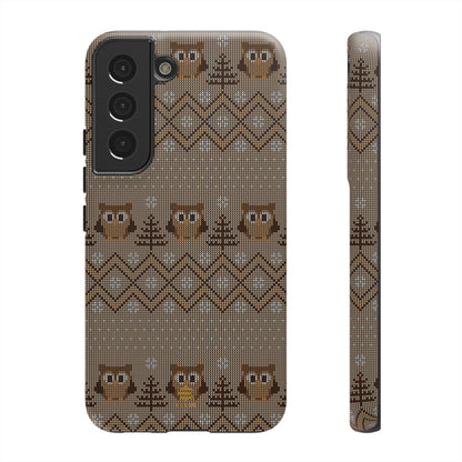 Owl Xmas Jumper Samsung Galaxy Case