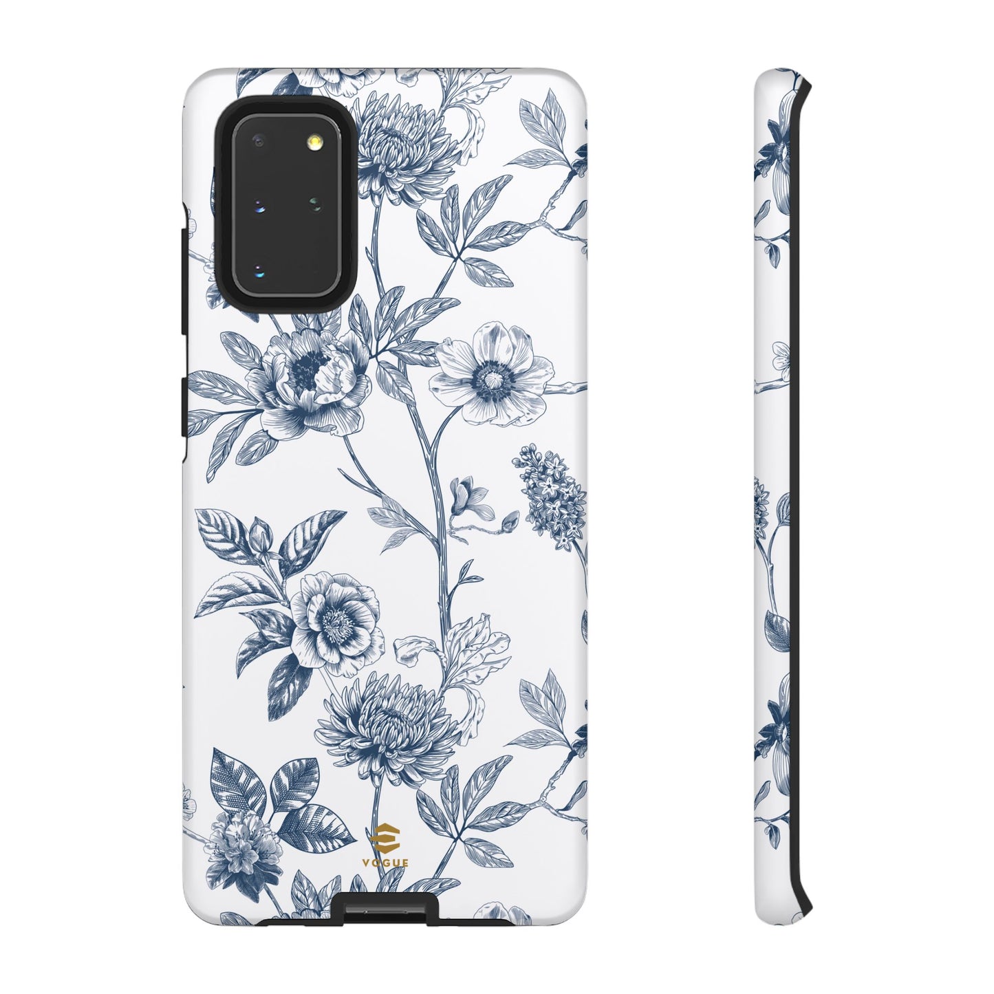 Floral Line Art Tough Phone Case Samsung