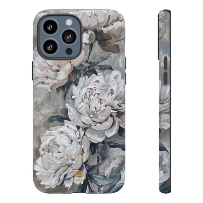 Funda para iPhone con pintura de peonías