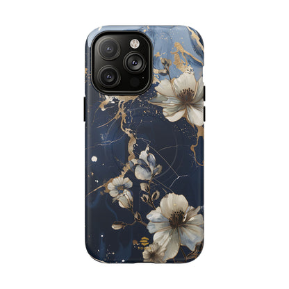 Marble Floral MagSafe iPhone Case