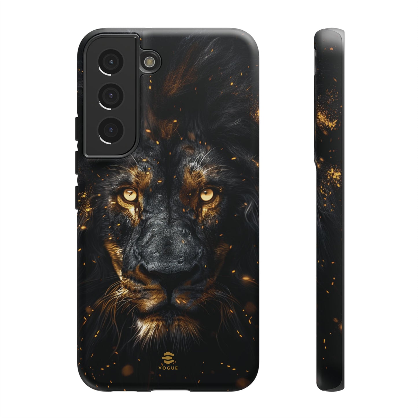 Funda para Samsung con diseño de león negro