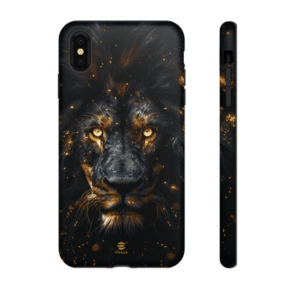 Funda para iPhone con diseño de león negro