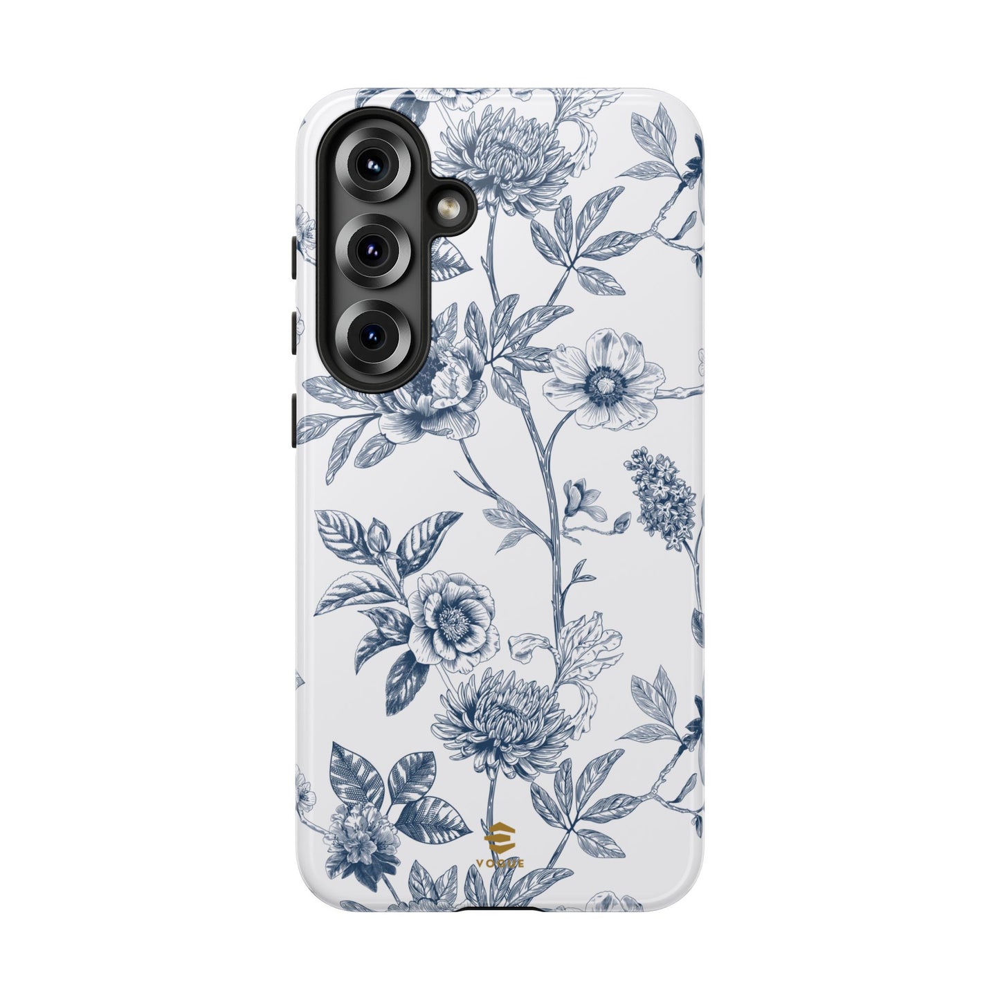 Floral Line Art Tough Phone Case Samsung