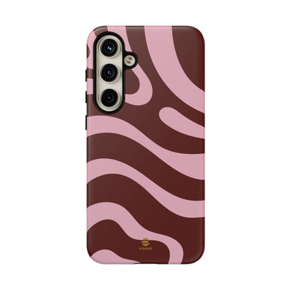 Maroon Ripple Samsung Galaxy Case