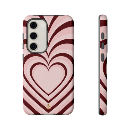 Burgundy Hearts Design - Phone Case, Love, Valentine's Day Gift for Her Samsung Galaxy