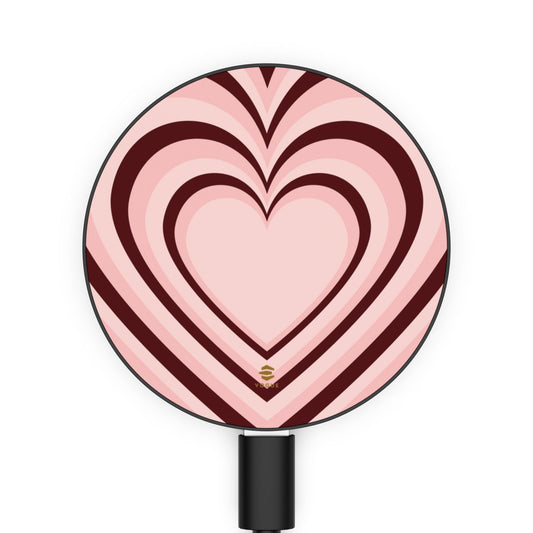 Burgundy Hearts  Induction Charger