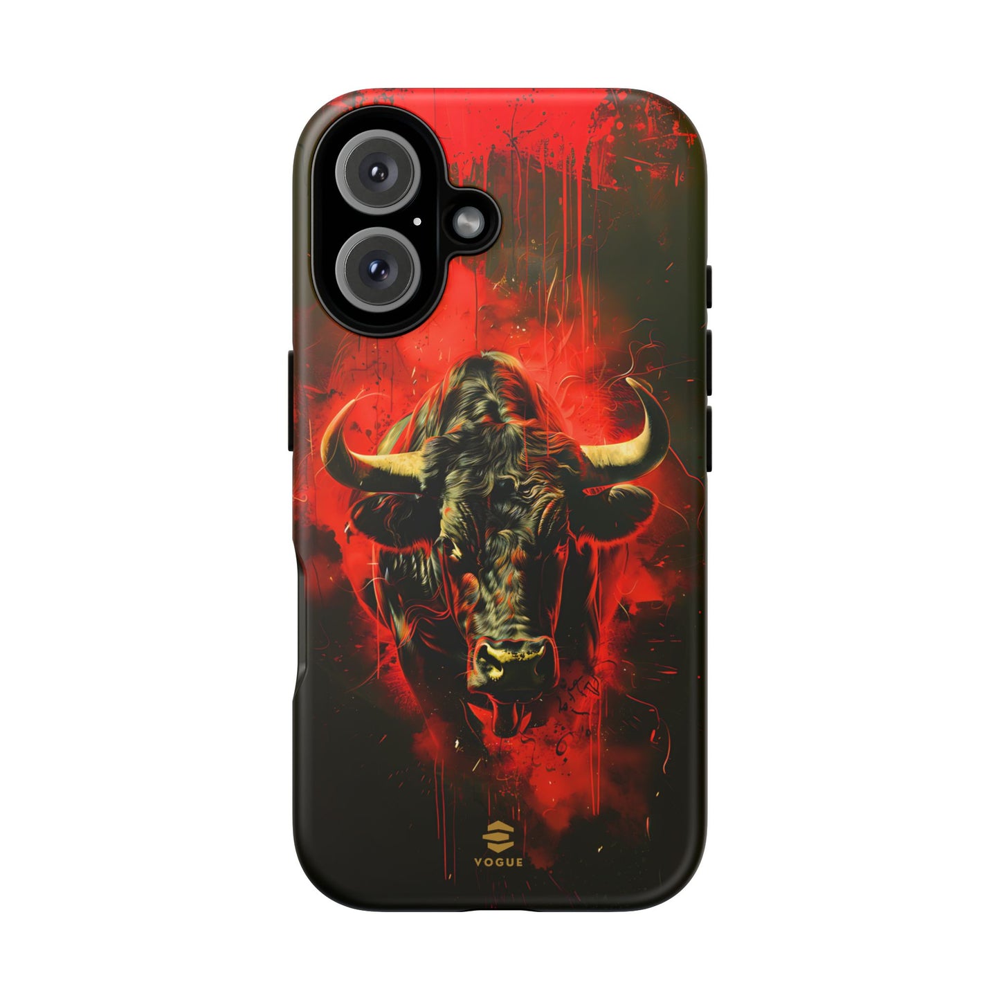 Bull Black iPhone Tough case