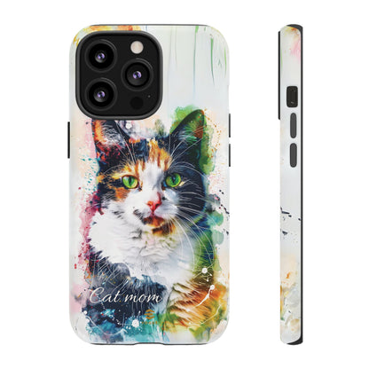 Custom Cat Mom iPhone Tough Case