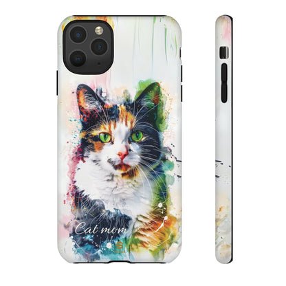 Custom Cat Mom iPhone Tough Case