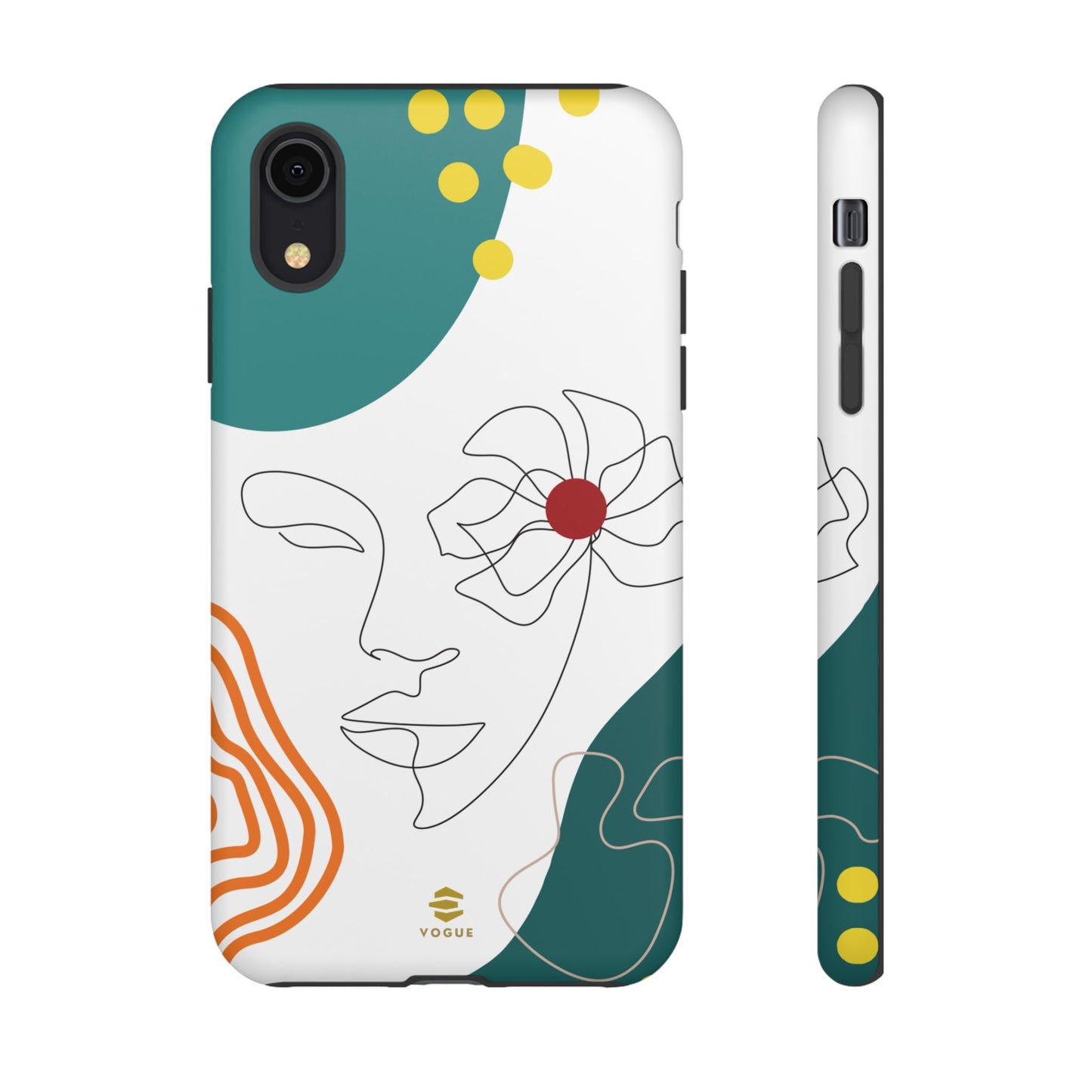 Women Face Line Art Phone Case iPhone