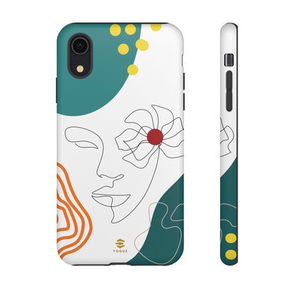 Women Face Line Art Phone Case iPhone