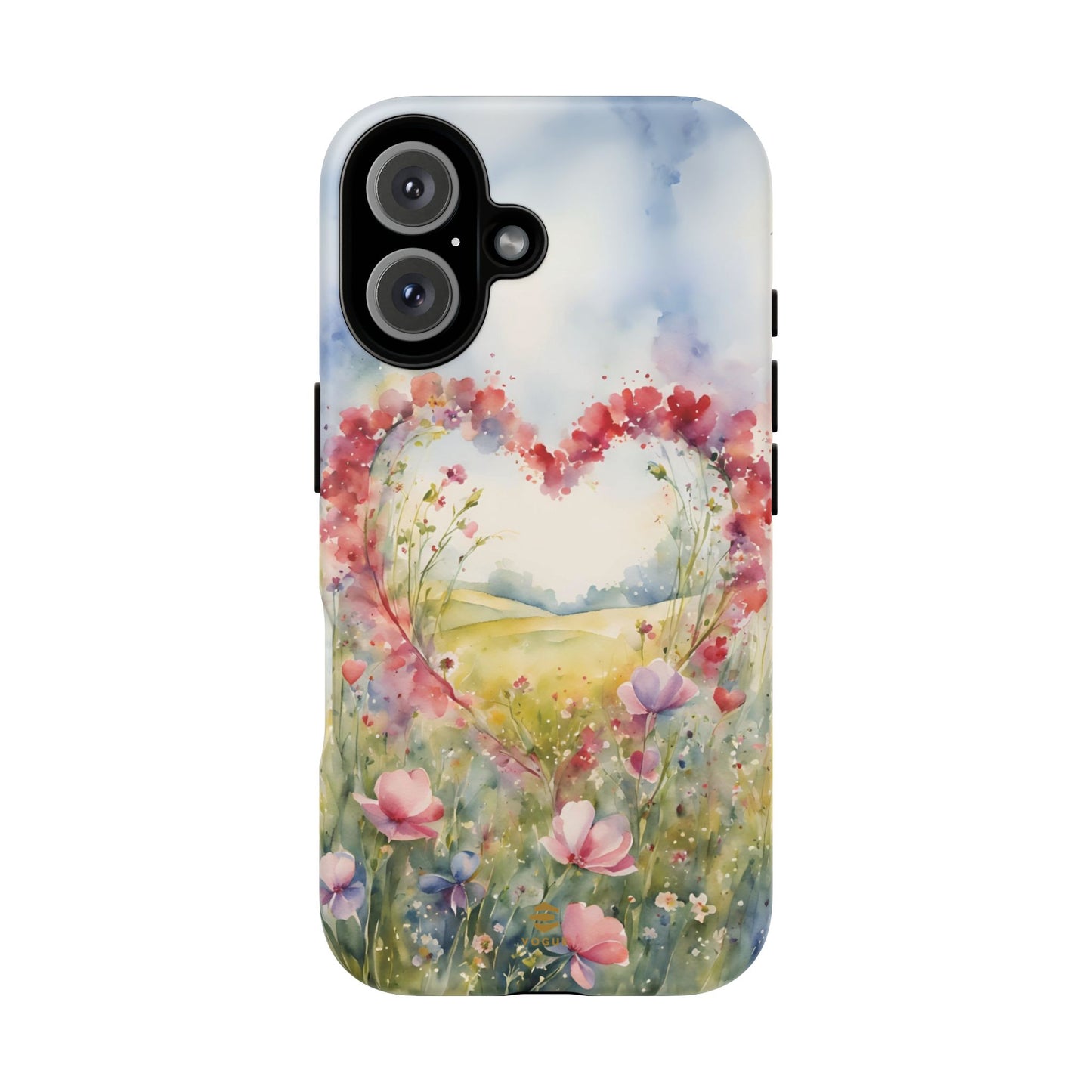 Flower heart iPhone Tough Case