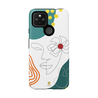 Women face Line Art Phone Case Google