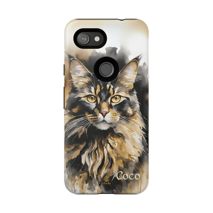 Custom Meow Cat Google Pixel Tough Phone Case