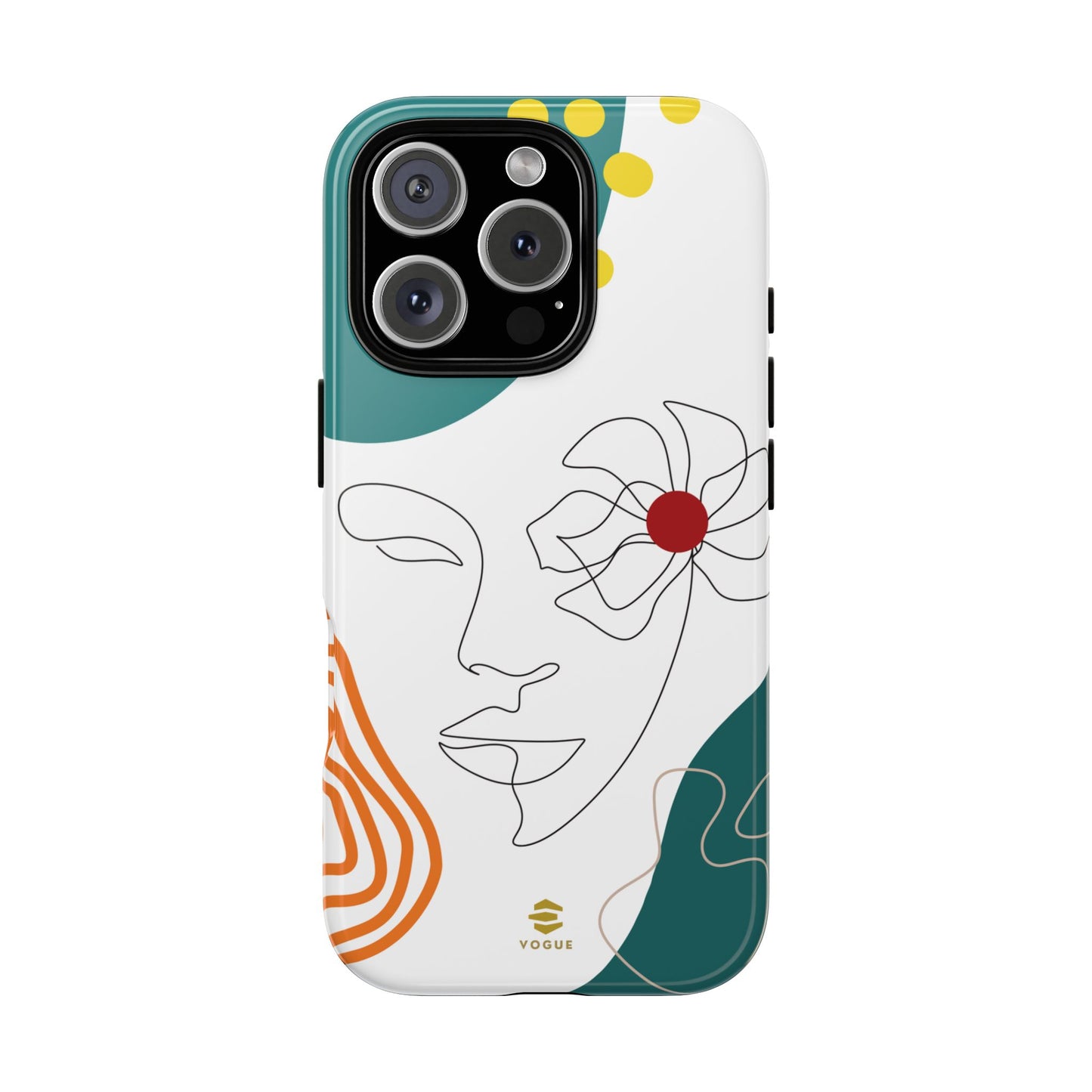 Women Face Line Art Phone Case iPhone